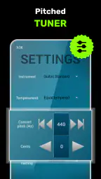 Perfekt gitarrtuner screenshot