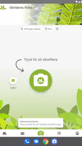 PlantNet Växtidentifiering screenshot
