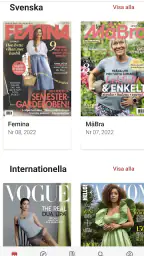 Pling – digital tidningsapp screenshot