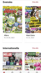 Pling – digital tidningsapp screenshot