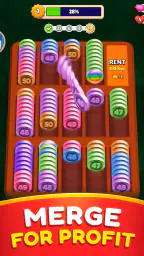 Pocket Sort: Coin Merge Puzzle screenshot