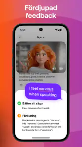 Praktika– AI-språklärare screenshot
