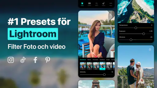 Presets för Lightroom — FLTR screenshot