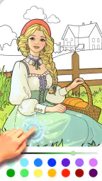 Princess Game Fantasy Coloring screenshot