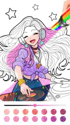 Princess Game Fantasy Coloring screenshot