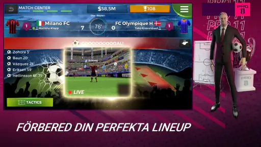 Pro 11 - Football Manager Game screenshot