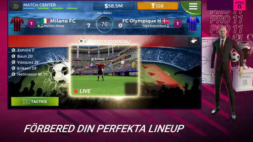 Pro 11 - Football Manager Game screenshot