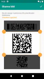 QR-skanner och streckkoder screenshot