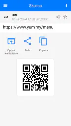 QR & Streckkodsläsare screenshot