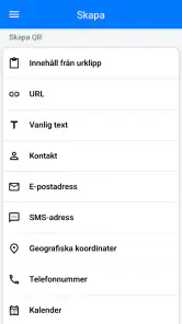 QR & Streckkodsläsare screenshot