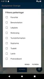 Rastplatser Sverige screenshot