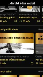 Rättegångsappen screenshot