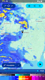 Regnlarm (Rain Alarm) screenshot