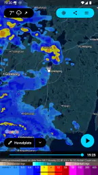 Regnlarm (Rain Alarm) screenshot