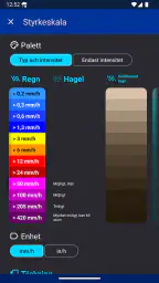 Regnlarm (Rain Alarm) screenshot