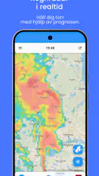 Regnradar - med prognos screenshot