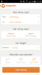 Reseguiden Sista minuten screenshot