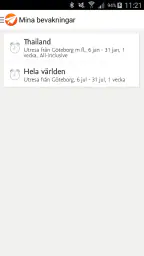 Reseguiden Sista minuten screenshot