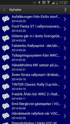 Resultatservice screenshot