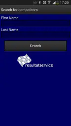 Resultatservice screenshot