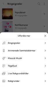 Ringsignaler för Android™ screenshot
