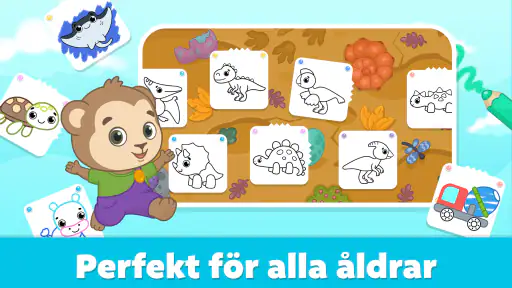 Ritspel för barn - målarbok screenshot