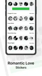Romantic Kiss Stickers screenshot