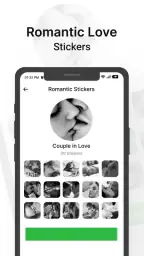 Romantic Kiss Stickers screenshot