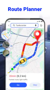 Röst GPS-navigering screenshot