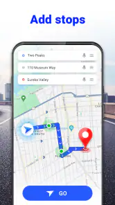 Röst GPS-navigering screenshot
