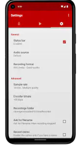 röstinspelare screenshot