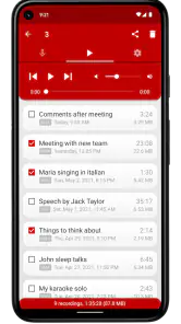 röstinspelare screenshot