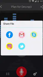 röstinspelare screenshot