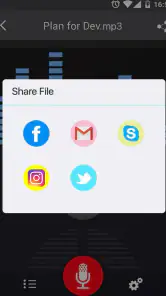 röstinspelare screenshot