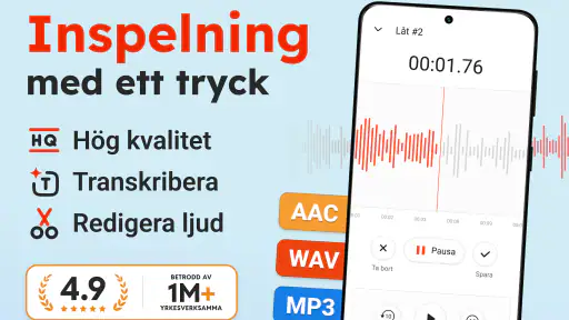 Röstinspelare - Ljudinspelning screenshot