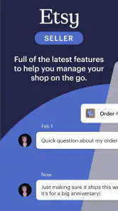 Säljare på Etsy: Hantera butik screenshot