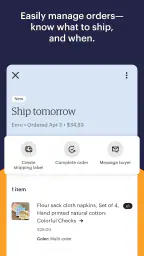 Säljare på Etsy: Hantera butik screenshot