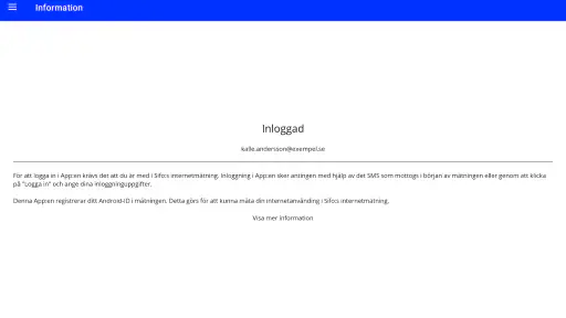 Sifo Internet screenshot