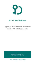SITHS eID screenshot