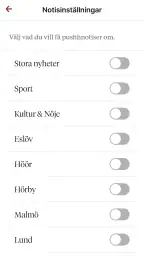 Skånska Dagbladet screenshot