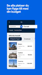 Skyscanner Flyg Hotell Bilar screenshot