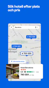 Skyscanner Flyg Hotell Bilar screenshot