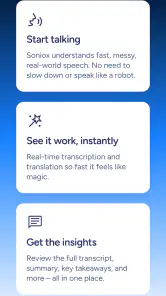 Soniox AI: Tal till Text screenshot