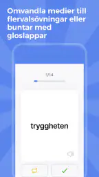Språkkraft Läscoach, svenska screenshot