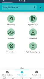 Stångåstadens boendeapp screenshot