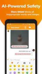 Stars Messenger Kids Safe Chat screenshot