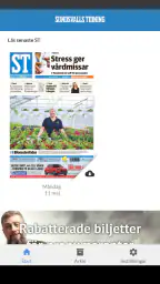 Sundsvalls Tidning e-tidning screenshot