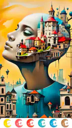 Surreal Art Coloring Pages screenshot