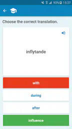 Svensk-engelsk ordbok screenshot