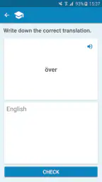 Svensk-engelsk ordbok screenshot